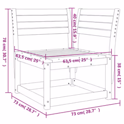 VidaXL 844665 patio sofa - Additional view 8