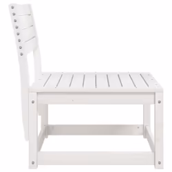 vidaXL Garden Sofa Balcony Outdoor Sofa Chair Couch White Solid Wood Pine - Additional view 4