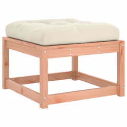 vidaXL Garden Footstool with Cushions Ottoman Footrest Solid Wood Douglas - Additional view 6