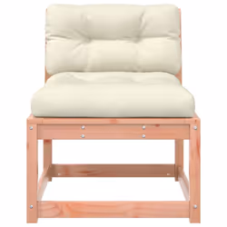 vidaXL Garden Sofas with Cushions Outdoor Sofa Couch 2 pcs Solid Wood Douglas - Additional view 6
