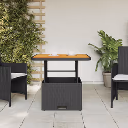 VidaXL 368269 outdoor table Black, Brown