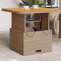 VidaXL 368271 outdoor table Beige, Brown