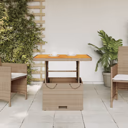 VidaXL 368271 outdoor table Beige, Brown
