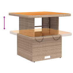 VidaXL 368271 outdoor table Beige, Brown - Additional view 4