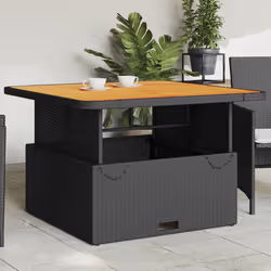 VidaXL 368272 outdoor table Black, Brown