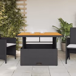 VidaXL 368272 outdoor table Black, Brown