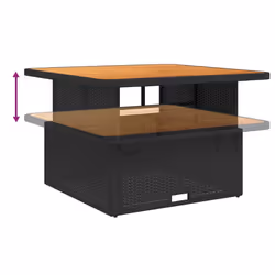 VidaXL 368272 outdoor table Black, Brown - Additional view 4
