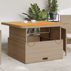 VidaXL 368274 outdoor table Beige, Brown