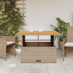 VidaXL 368274 outdoor table Beige, Brown