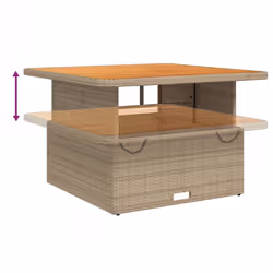 VidaXL 368274 outdoor table Beige, Brown - Additional view 4