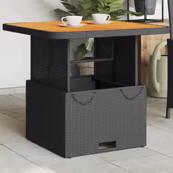 VidaXL 368275 outdoor table Black, Brown