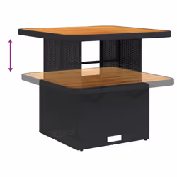 VidaXL 368275 outdoor table Black, Brown - Additional view 4