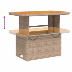 VidaXL 368277 outdoor table Beige, Brown - Additional view 4