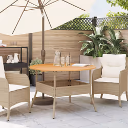 VidaXL 368627 outdoor table Beige