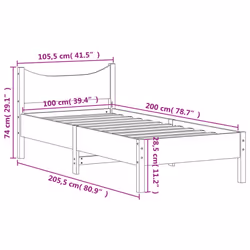 VidaXL 844749 bed frame - Additional view 8