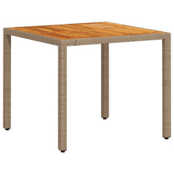 VidaXL 368124 outdoor table Beige, Brown