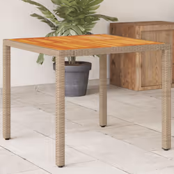 VidaXL 368124 outdoor table Beige, Brown