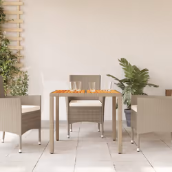 VidaXL 368124 outdoor table Beige, Brown