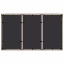 vidaXL Garden Table with Glass Top Outdoor Dining Table Light Grey Poly Rattan - Additional view 7