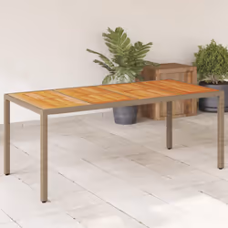 VidaXL 368130 outdoor table Beige, Brown