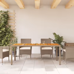 VidaXL 368130 outdoor table Beige, Brown