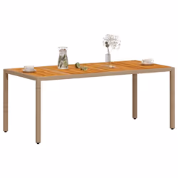 VidaXL 368130 outdoor table Beige, Brown - Additional view 4