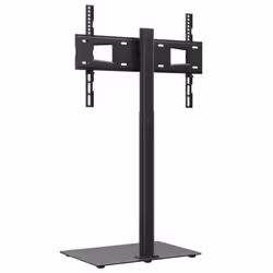 vidaXL Corner TV Stand for 32-65 Inch Swivel Cantilever TV Floor Stand Black - 1-tier - Additional view 4