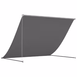 vidaXL Retractable Awning Privacy Screen Anthracite 250x150 cm Fabric & Steel - Additional view 4