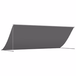 vidaXL Retractable Awning Privacy Screen Anthracite 400x150 cm Fabric & Steel - Additional view 4