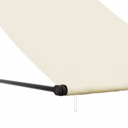 vidaXL Retractable Awning Privacy Screen Cream 150x150 cm Fabric and Steel - Additional view 6