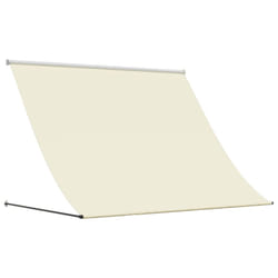 vidaXL Retractable Awning Privacy Screen Cream 250x150 cm Fabric and Steel