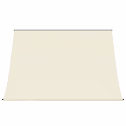 vidaXL Retractable Awning Privacy Screen Cream 250x150 cm Fabric and Steel