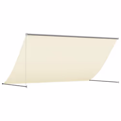 vidaXL Retractable Awning Privacy Screen Cream 300x150 cm Fabric and Steel - Additional view 4