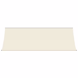 vidaXL Retractable Awning Privacy Screen Cream 350x150 cm Fabric and Steel