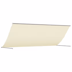 vidaXL Retractable Awning Privacy Screen Cream 350x150 cm Fabric and Steel - Additional view 4