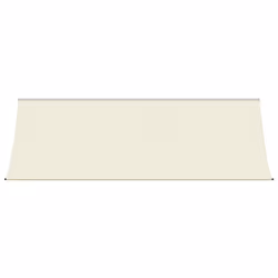 vidaXL Retractable Awning Privacy Screen Cream 400x150 cm Fabric and Steel
