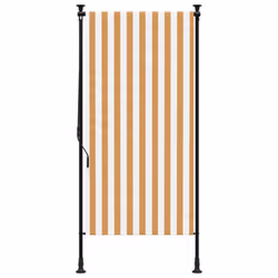 vidaXL Outdoor Roller Blind Garden Roller Shade Blackout UV Fabric and Steel - orange, 100 x 270 cm - Additional view 2
