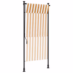 vidaXL Outdoor Roller Blind Garden Roller Shade Blackout UV Fabric and Steel - orange, 100 x 270 cm - Additional view 5