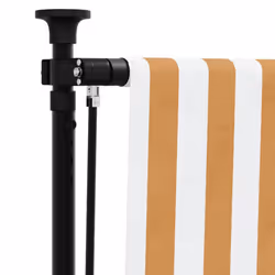vidaXL Outdoor Roller Blind Garden Roller Shade Blackout UV Fabric and Steel - orange, 100 x 270 cm - Additional view 6