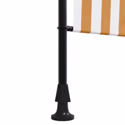 vidaXL Outdoor Roller Blind Roller Shade Orange and White Fabric and Steel - Additional view 7