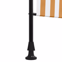vidaXL Outdoor Roller Blind Roller Shade Orange and White Fabric and Steel - Additional view 7