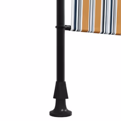 vidaXL Outdoor Roller Blind Roller Shade Yellow and White Fabric and Steel - Additional view 7