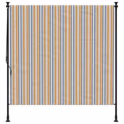vidaXL Outdoor Roller Blind Garden Roller Shade Blackout UV Fabric and Steel - yellow, 150 x 270 cm - Additional view 2