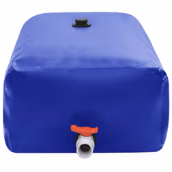 Collapsible Water Tank PVC Water Storage Collecting Tank Unit 3000 L/6000 L - blue, 360 l
