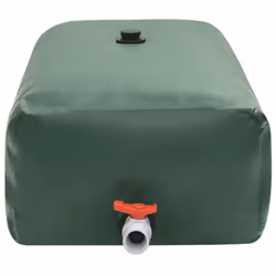 Collapsible Water Tank PVC Water Storage Collecting Tank Unit 3000 L/6000 L - green, 1500 l