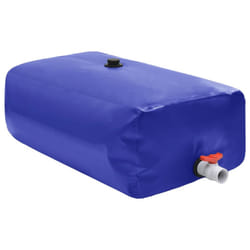 Collapsible Water Tank PVC Water Storage Collecting Tank Unit 3000 L/6000 L - blue, 1500 l
