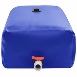 Collapsible Water Tank PVC Water Storage Collecting Tank Unit 3000 L/6000 L - blue, 1500 l