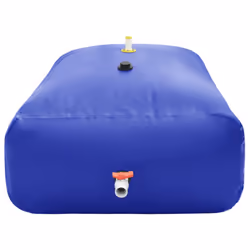 Collapsible Water Tank PVC Water Storage Collecting Tank Unit 3000 L/6000 L - blue, 2100 l