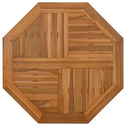 vidaXL Table Top Replacement Table Top Coffee Dining Table Top Solid Wood Teak - 80 x 80 x 2.5 cm