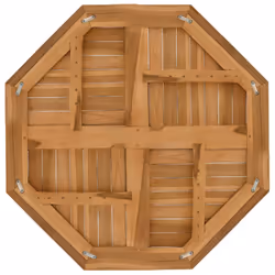 vidaXL Table Top Replacement Table Top Coffee Dining Table Top Solid Wood Teak - 80 x 80 x 2.5 cm - Additional view 4